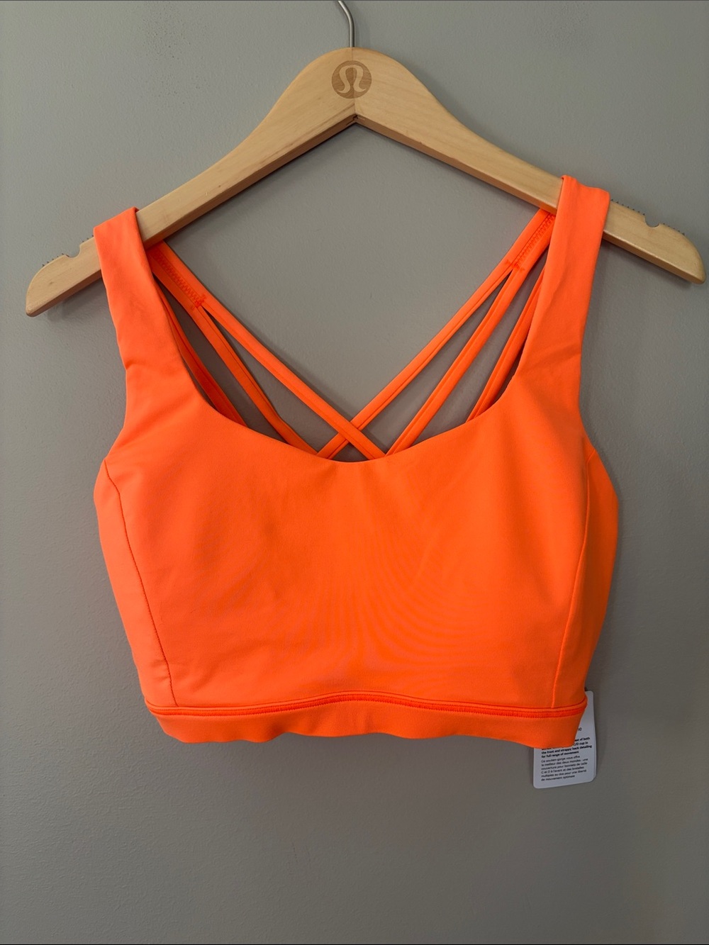 Lululemon Free to Be Serene Bra Highlight Orange Size 10 NWT Sports Athletic Gym